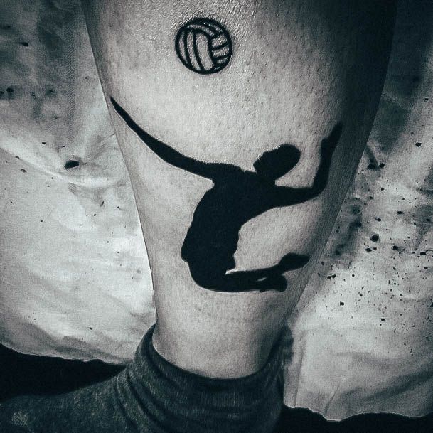 Creative Volleyball Tattoo Designs For Women