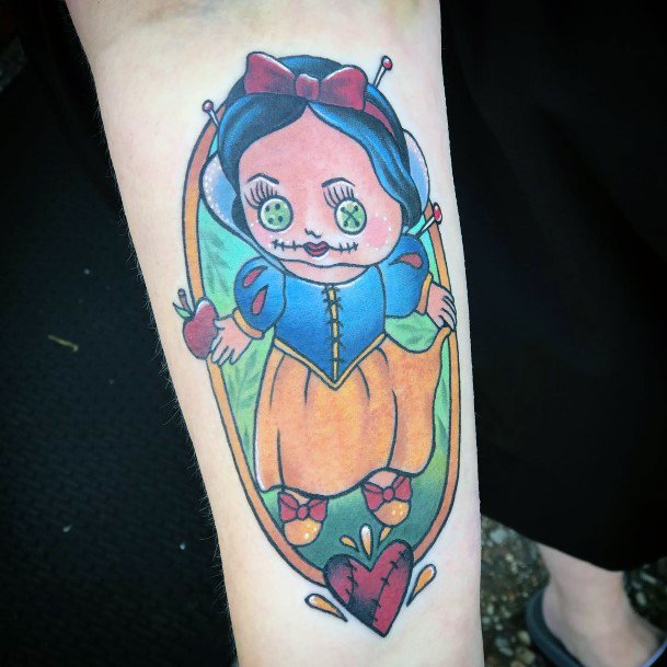 Creative Voodoo Doll Tattoo Designs For Women
