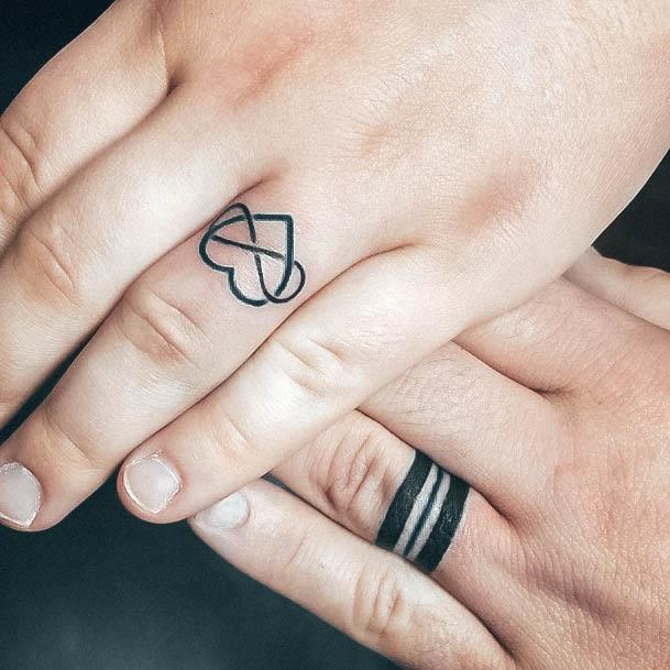 Creative Wedding Ring Tattoo Designs For Women