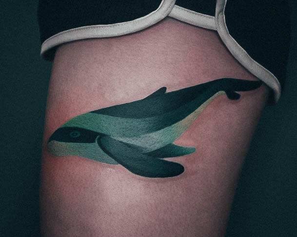 Creative Whale Tattoo Designs For Women