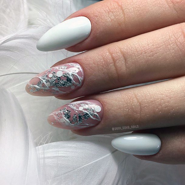 Creative White Dress Nail Designs For Women