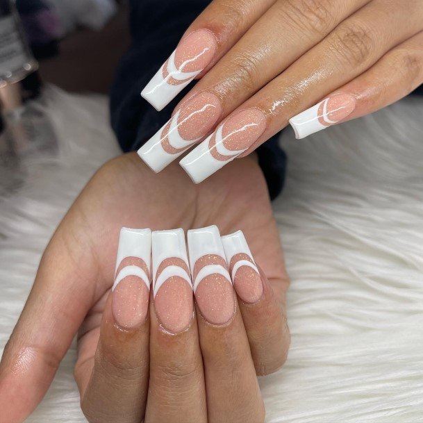 Creative White French Nail Designs For Women