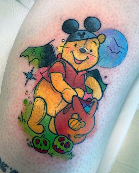 Creative Winnie The Pooh Tattoo Designs For Women