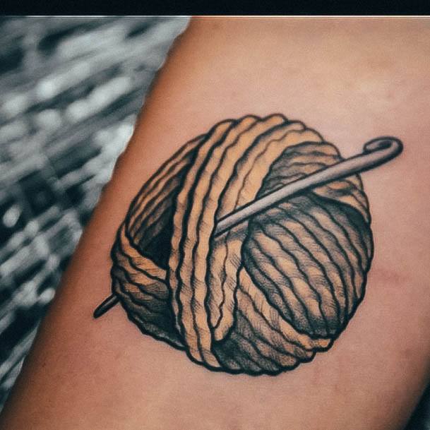 Creative Yarn Tattoo Designs For Women