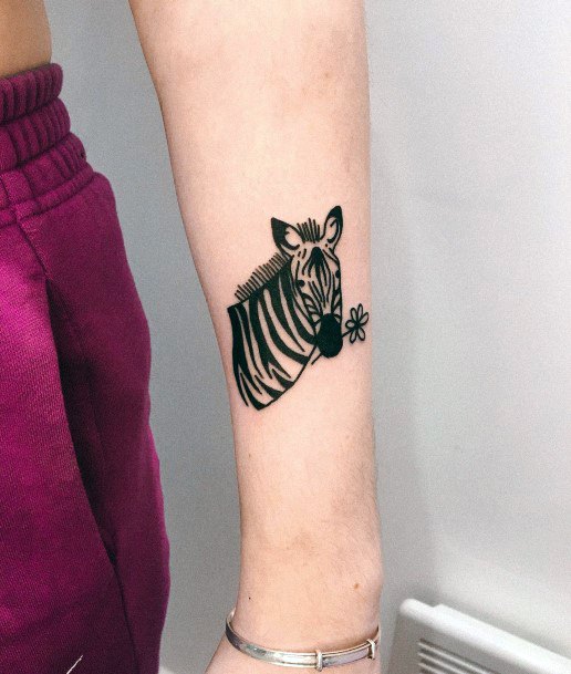 Creative Zebra Tattoo Designs For Women