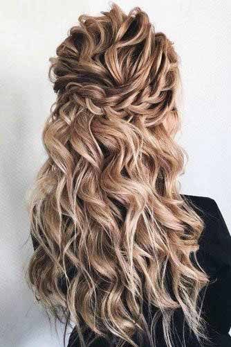 Crimped Ash Blonde Hair For Women