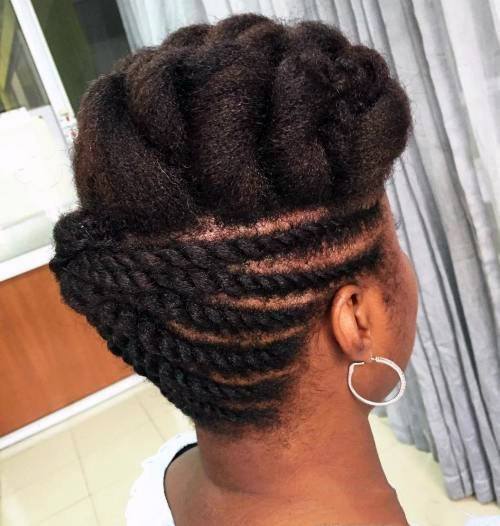 Cropped Updo Hairstyles For Black Women