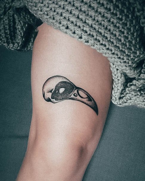 Crow Tattoo Design Inspiration For Women