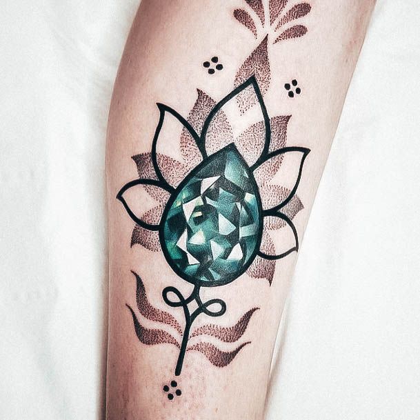 Crystal Tattoo Designs For Women