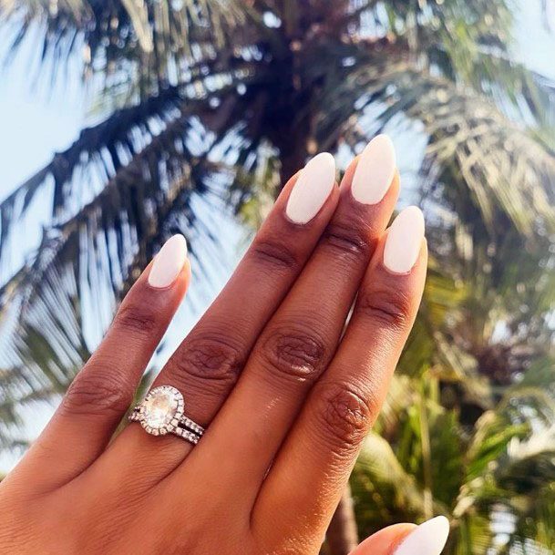 Top 60 Best White Gel Nails For Women – Fresh Silky Design Ideas