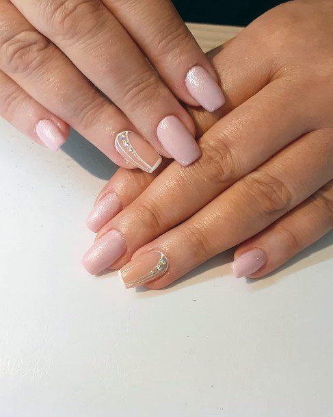 Crystals On Quare Nails Art Ideas For Women