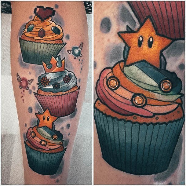 Cupcake Womens Tattoo Ideas