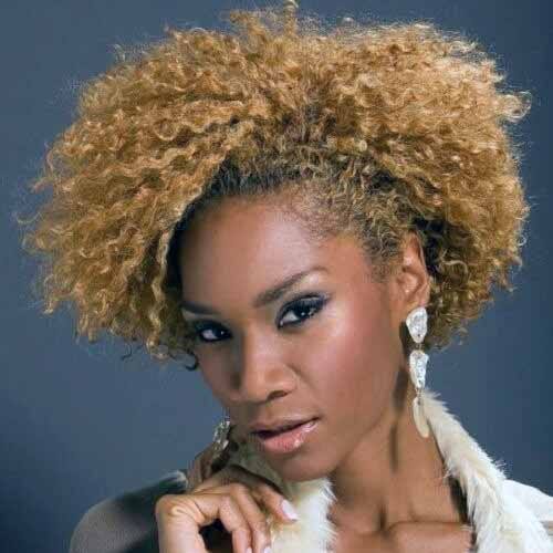 Curled Afro Caramel Hair For Women