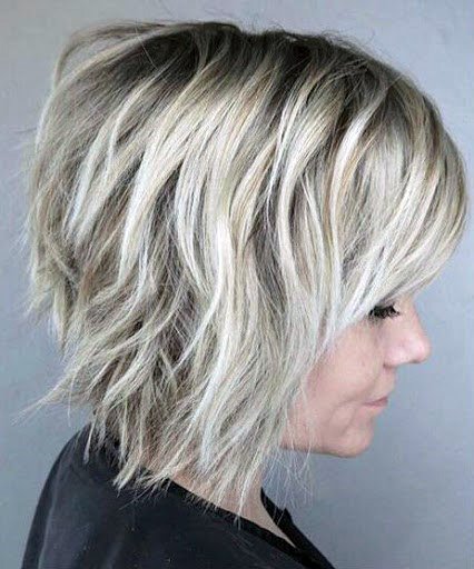 Current Long Bob Hairstyles For Silver Color Women
