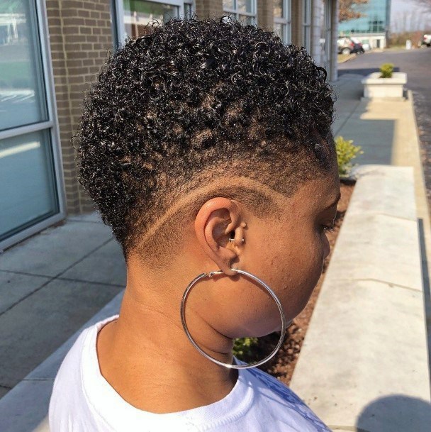 Curved Crown Pixie Short Curly Hairstyles For Black Women