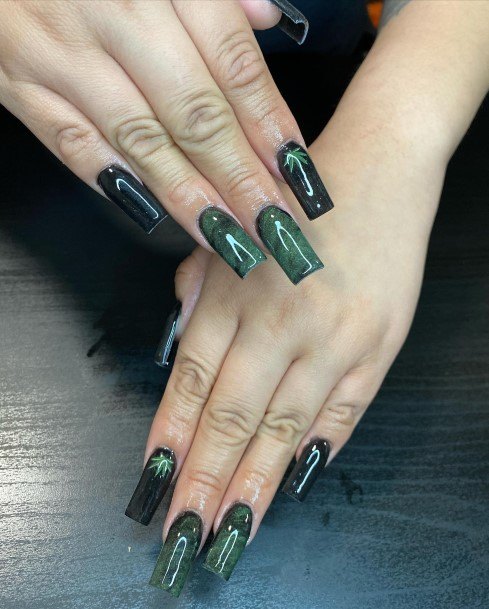 Cute 420 Nail Designs For Women