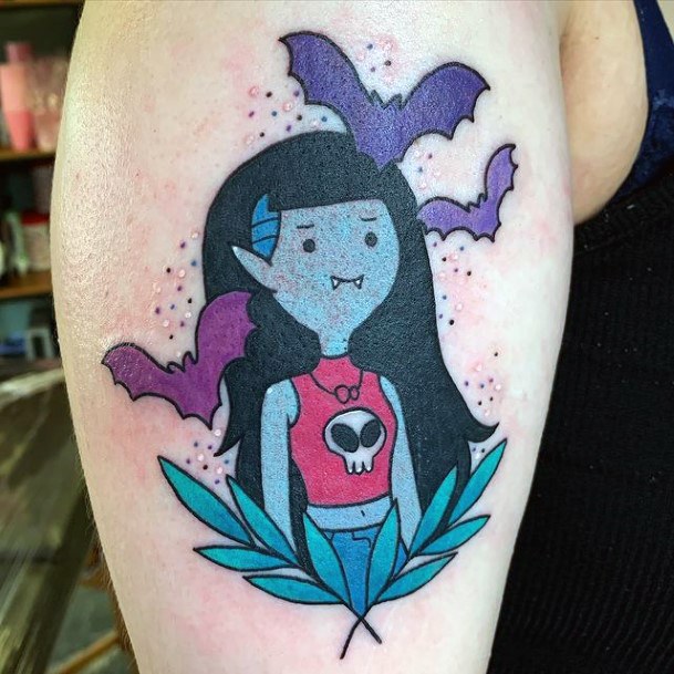 Cute Adventure Time Tattoo Designs For Women