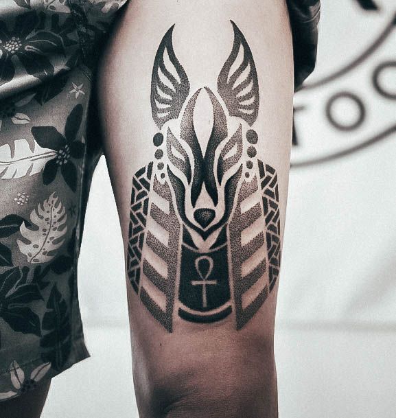 Cute Anubis Tattoo Designs For Women