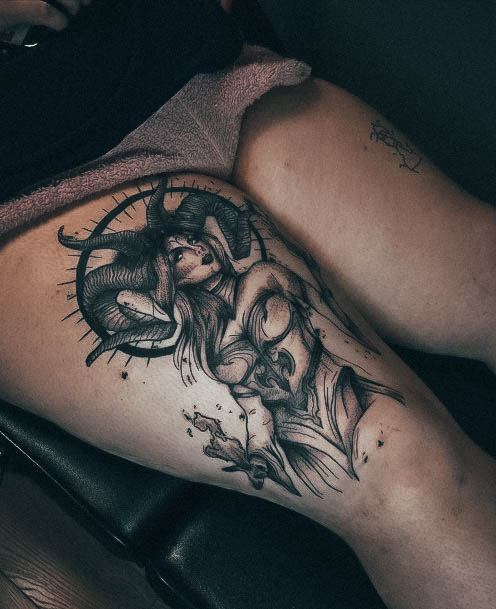 Cute Aries Tattoo Designs For Women