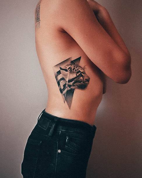 Cute Badass Tattoo Designs For Women Side Rib Cage