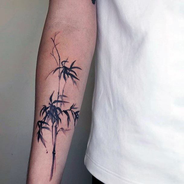 Cute Bamboo Tattoo Designs For Women