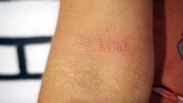 Cute Be Kind Tattoo Designs For Women