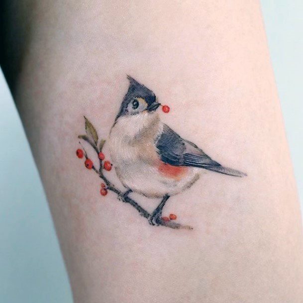 Cute Bird Tattoo Womens Arms