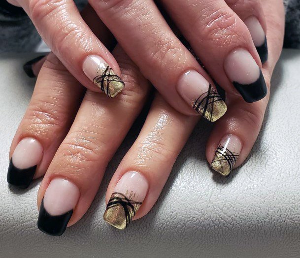 Top 60 Best Black and Gold Nails for Women – Chic Design Ideas