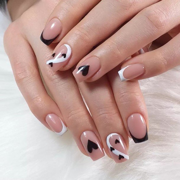 Cute Black And White Nail Designs For Women