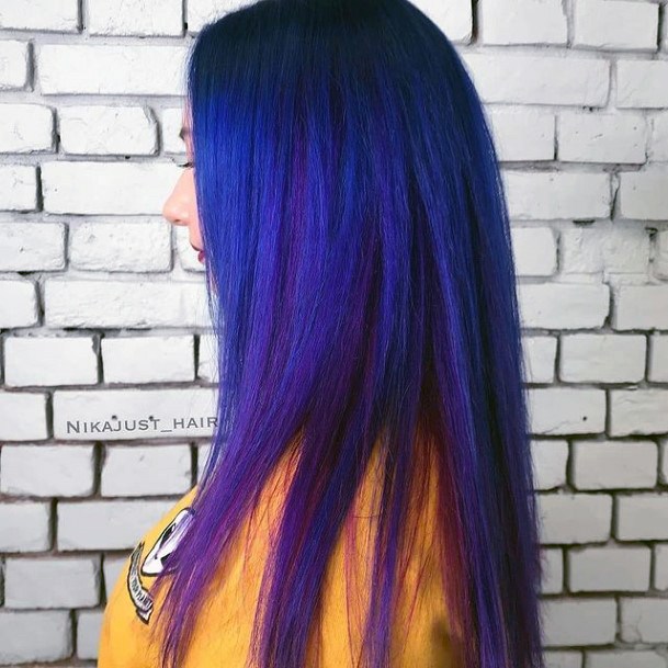 Cute Blue Hairstyles Ideas For Women