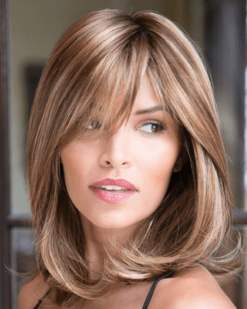 Cute Brown And Blonde Highlighted Layered Bouncy Women’s Hairstyle Idea