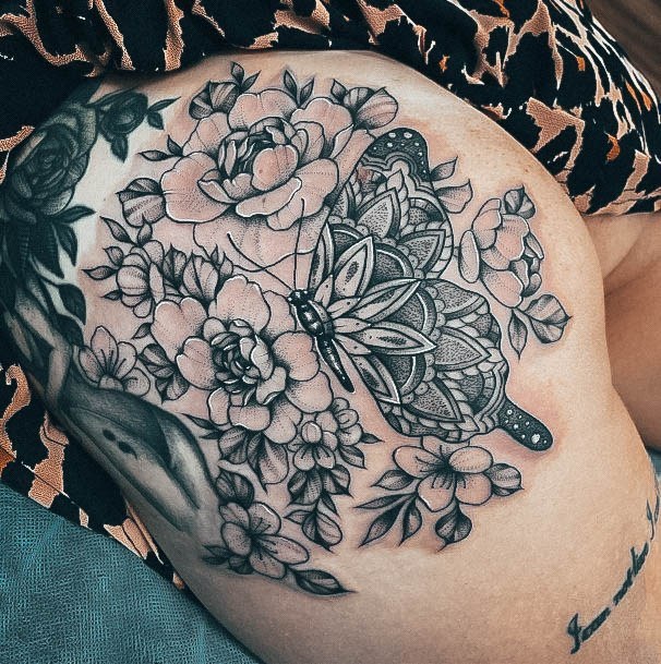 Cute Butt Tattoo Designs For Women