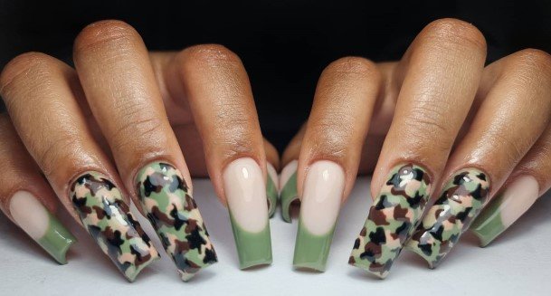 Cute Camo Nail Designs For Women