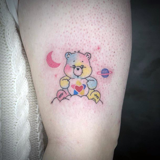 Cute Carebears Tattoo Designs For Women