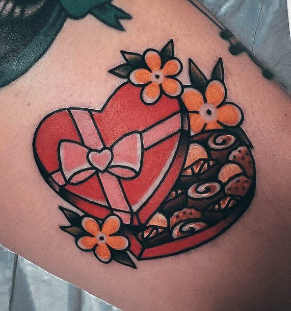 Cute Chocolate Tattoo Designs For Women