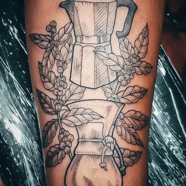 Cute Coffee Tattoo Designs For Women