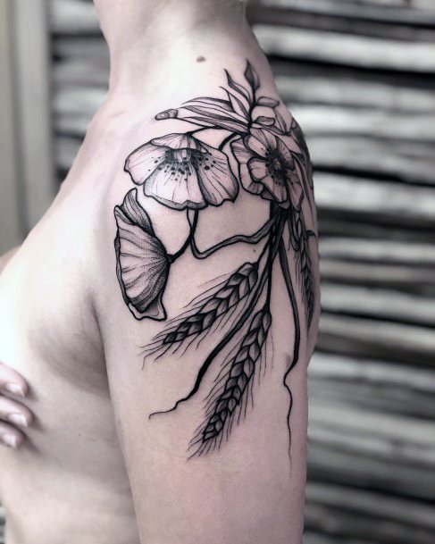 Cute Corn Tattoo Designs For Women