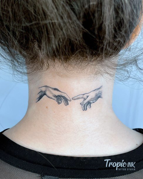 Cute Creation Of Adam Tattoo Designs For Women