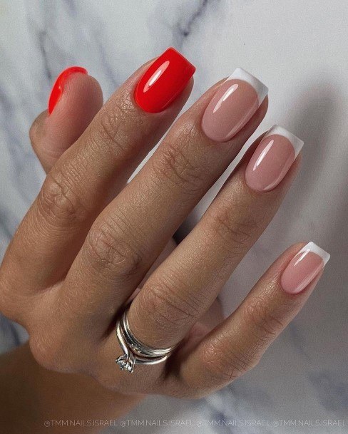 Cute Deep Red Nail Designs For Women