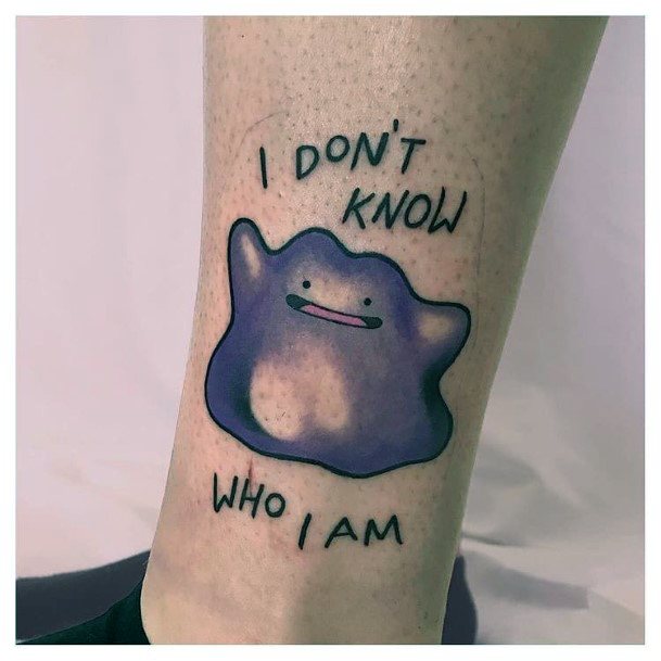 Cute Ditto Tattoo Designs For Women