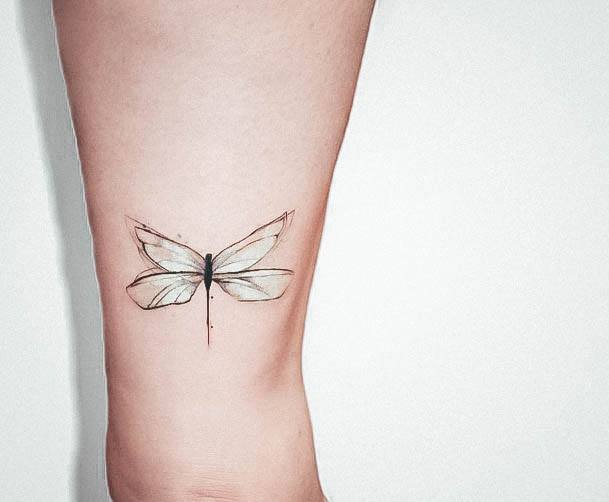 Cute Dragonfly Tattoo Designs For Women Small