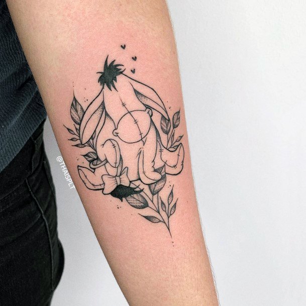 Cute Eeyore Tattoo Designs For Women