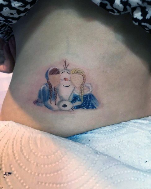 Cute Elsa Tattoo Designs For Women