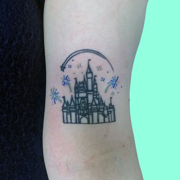 Cute Fireworks Tattoo Designs For Women