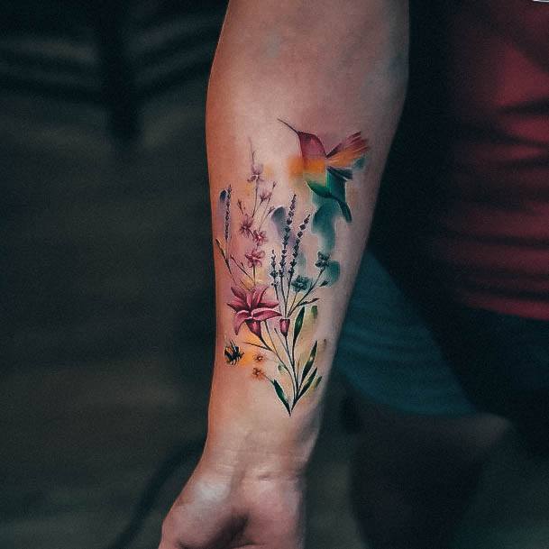 Cute Floral Tattoo Designs For Women