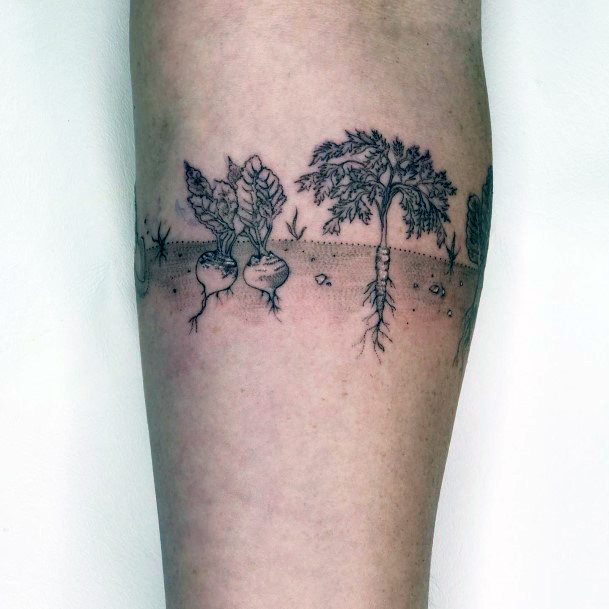 Cute Gardening Tattoo Designs For Women