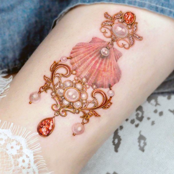 Cute Gold Tattoo Designs For Women