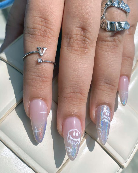 Cute Holographic Nail Designs For Women