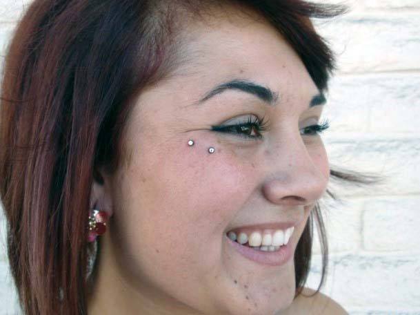 Cute Irresistable Double Dermal Piercing Ideas For Women