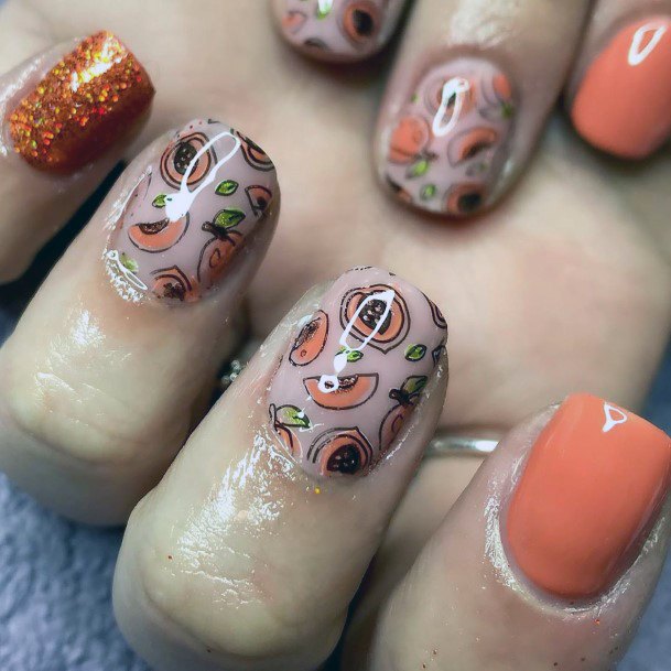 Cute Juicy Fruit Artwork On Nails